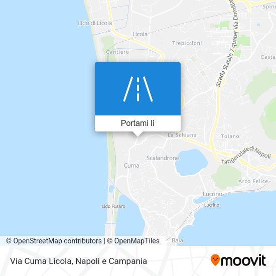 Mappa Via Cuma Licola