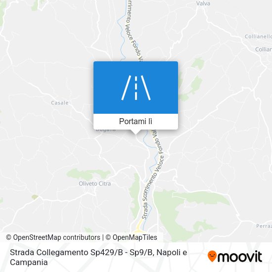 Mappa Strada Collegamento Sp429 / B - Sp9 / B