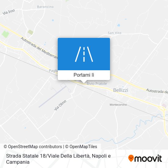 Mappa Strada Statale 18 / Viale Della Libertà