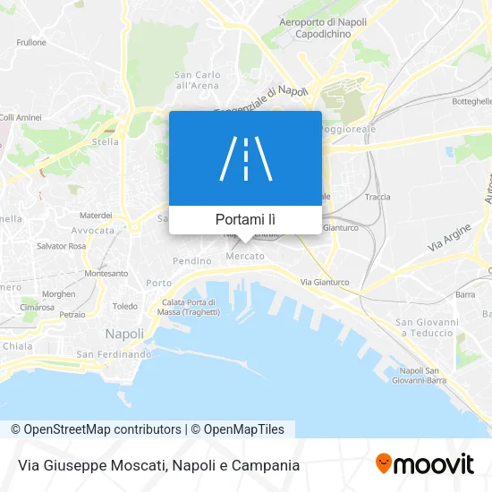 Mappa Via Giuseppe Moscati