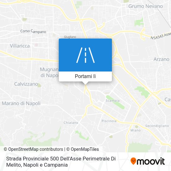 Mappa Strada Provinciale 500 Dell'Asse Perimetrale Di Melito