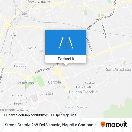 Mappa Strada Statale 268 Del Vesuvio