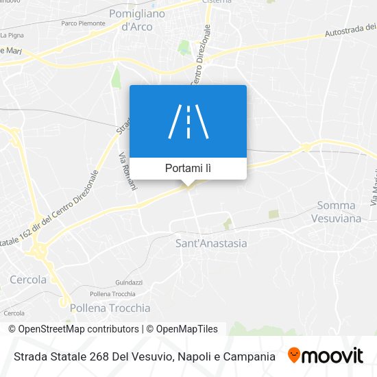 Mappa Strada Statale 268 Del Vesuvio