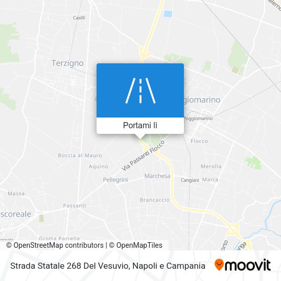 Mappa Strada Statale 268 Del Vesuvio