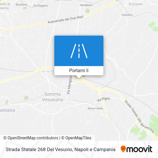 Mappa Strada Statale 268 Del Vesuvio