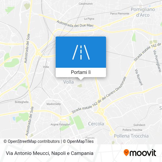 Mappa Via Antonio Meucci