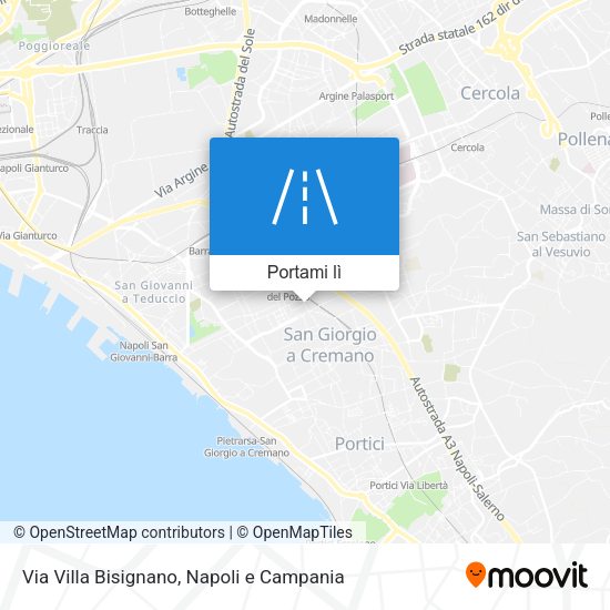 Mappa Via Villa Bisignano