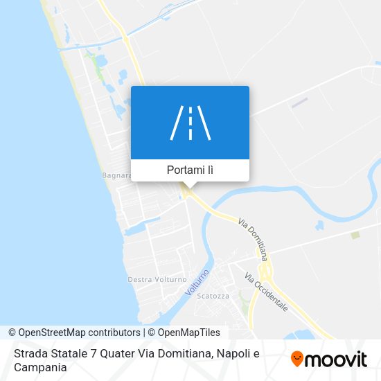 Mappa Strada Statale 7 Quater Via Domitiana