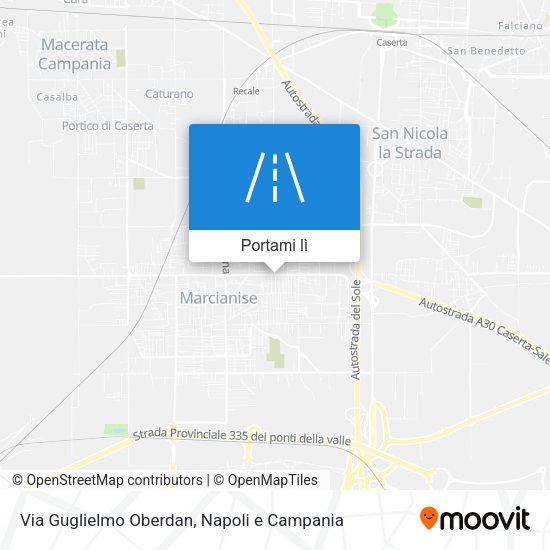 Mappa Via Guglielmo Oberdan