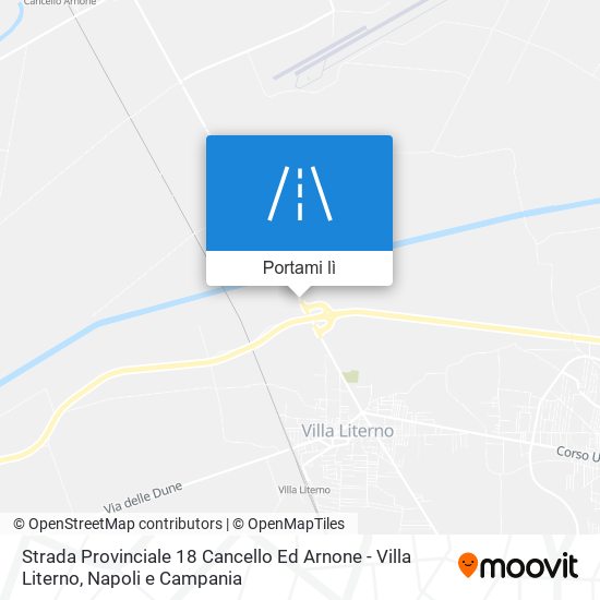 Mappa Strada Provinciale 18 Cancello Ed Arnone - Villa Literno