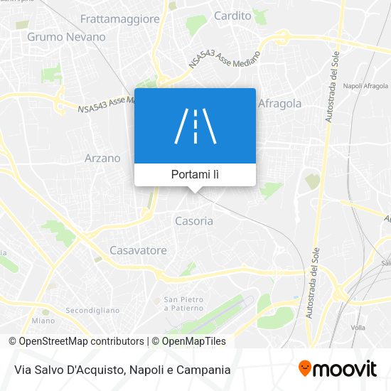 Mappa Via Salvo D'Acquisto