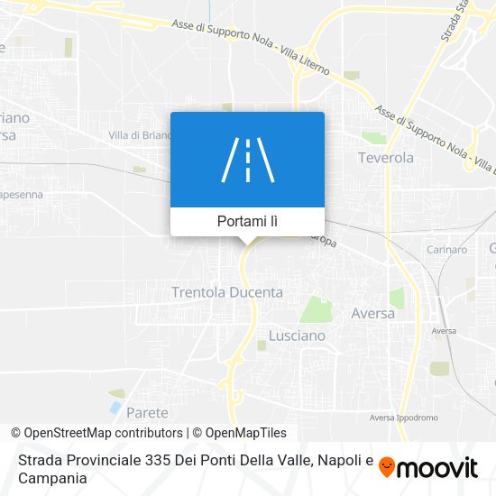 Mappa Strada Provinciale 335 Dei Ponti Della Valle