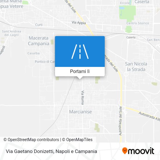 Mappa Via Gaetano Donizetti