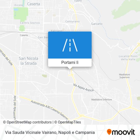 Mappa Via Sauda Vicinale Vairano