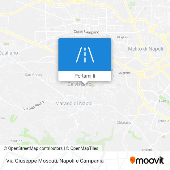 Mappa Via Giuseppe Moscati