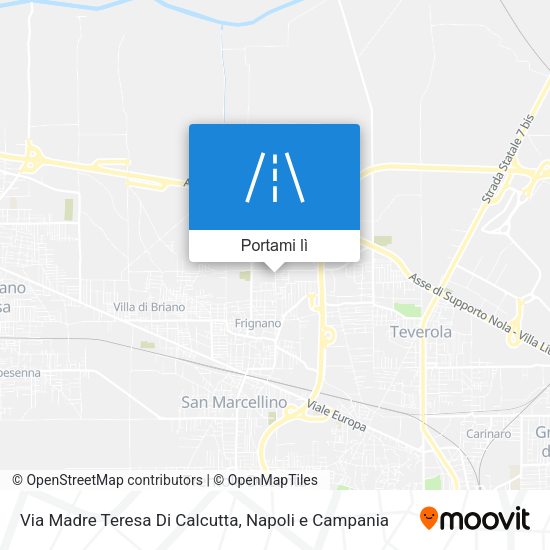 Mappa Via Madre Teresa Di Calcutta