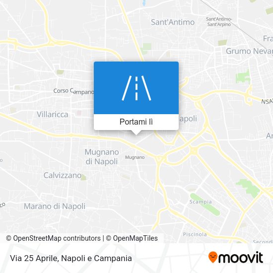 Mappa Via 25 Aprile