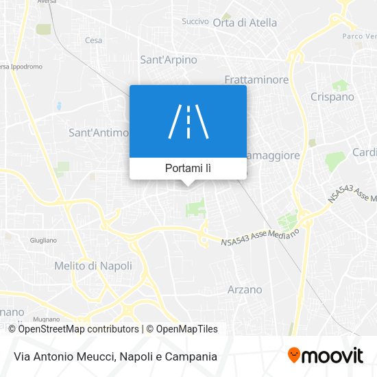 Mappa Via Antonio Meucci