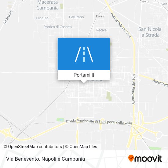 Mappa Via Benevento