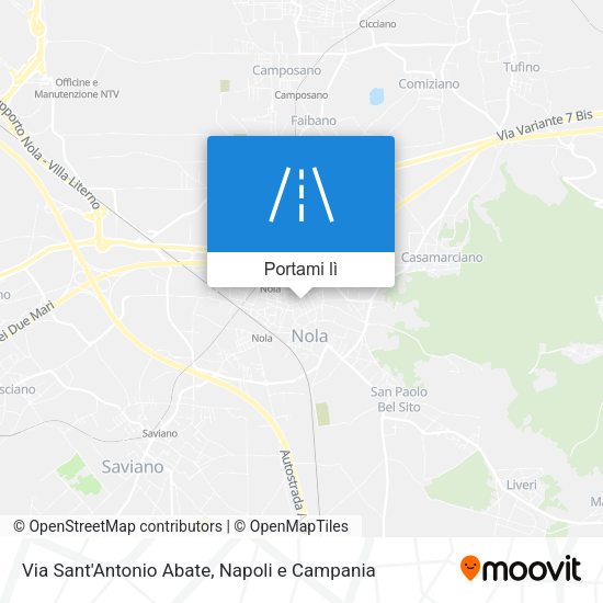 Mappa Via Sant'Antonio Abate