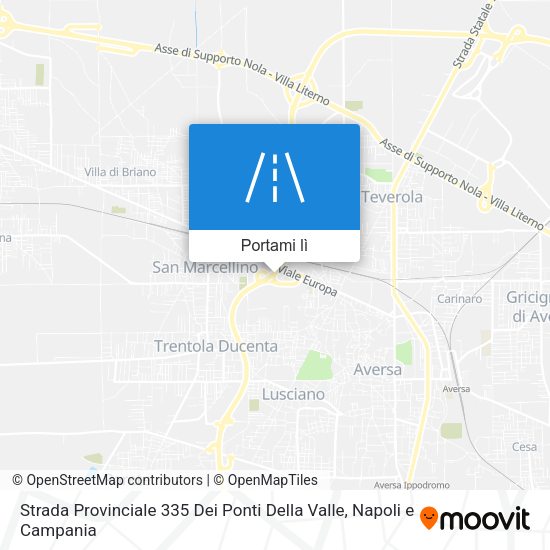 Mappa Strada Provinciale 335 Dei Ponti Della Valle