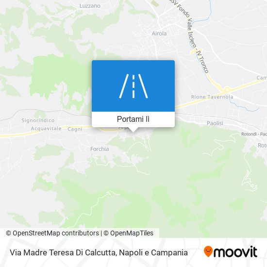 Mappa Via Madre Teresa Di Calcutta