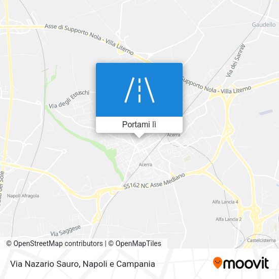 Mappa Via Nazario Sauro