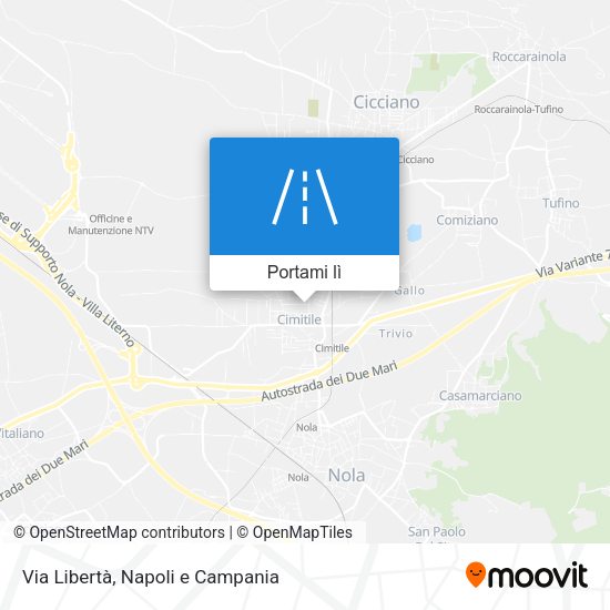 Mappa Via Libertà