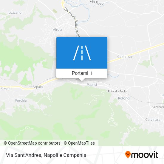 Mappa Via Sant'Andrea