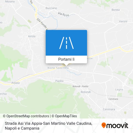 Mappa Strada Asi Via Appia-San Martino Valle Caudina