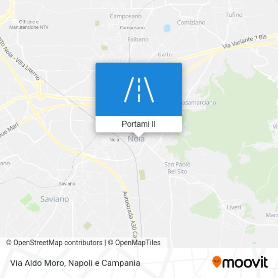 Mappa Via Aldo Moro