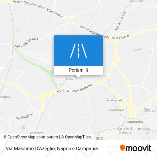 Mappa Via Massimo D'Azeglio