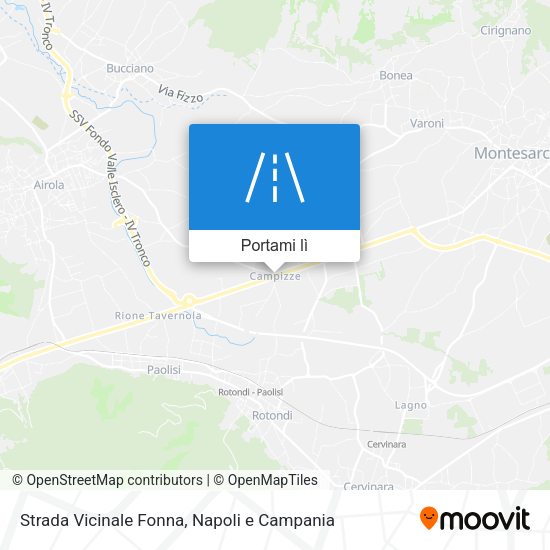 Mappa Strada Vicinale Fonna