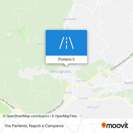 Mappa Via Partenio