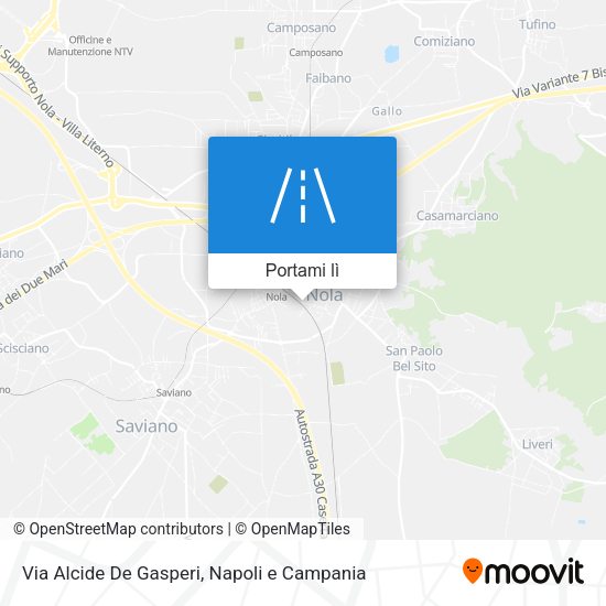 Mappa Via Alcide De Gasperi