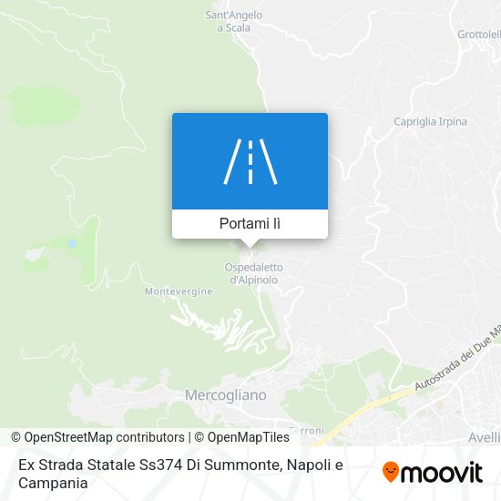 Mappa Ex Strada Statale Ss374 Di Summonte