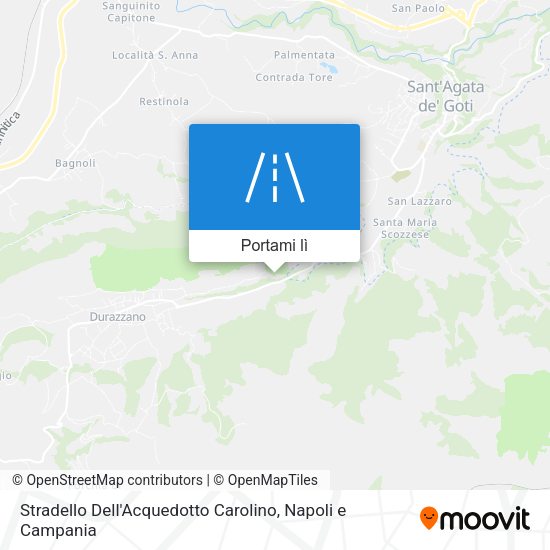 Mappa Stradello Dell'Acquedotto Carolino