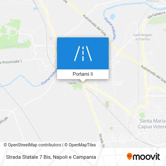 Mappa Strada Statale 7 Bis