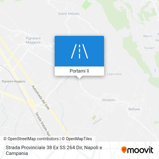 Mappa Strada Provinciale 38 Ex SS 264 Dir