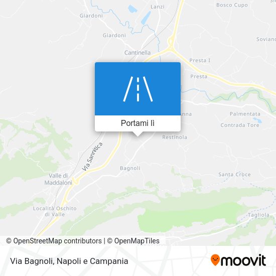 Mappa Via Bagnoli