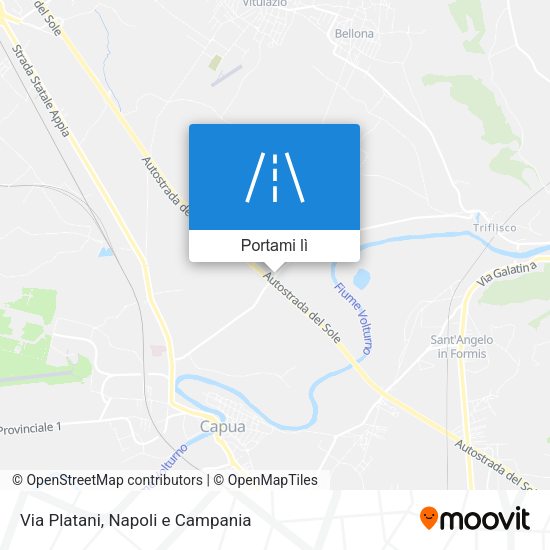 Mappa Via Platani