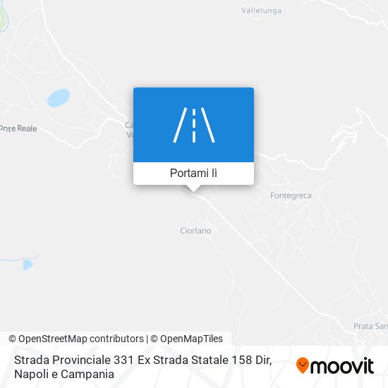 Mappa Strada Provinciale 331 Ex Strada Statale 158 Dir