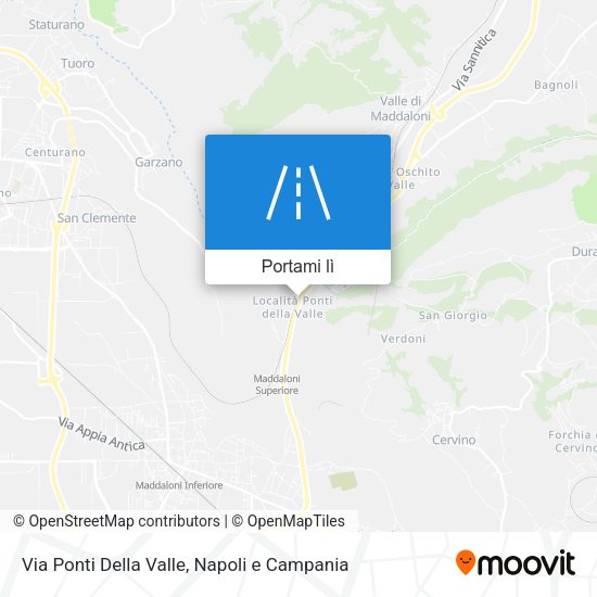 Mappa Via Ponti Della Valle