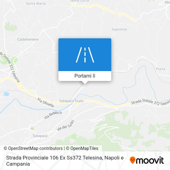 Mappa Strada Provinciale 106 Ex Ss372 Telesina