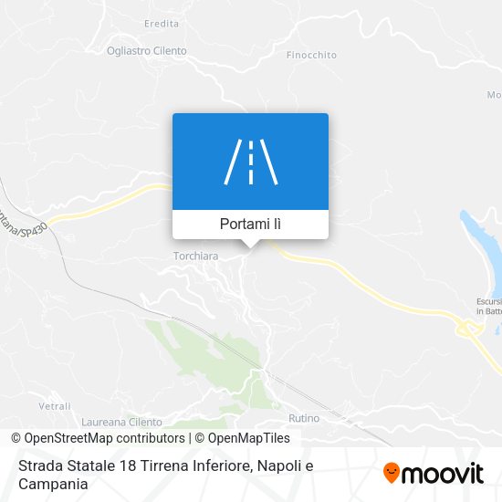Mappa Strada Statale 18 Tirrena Inferiore