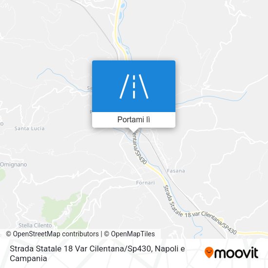 Mappa Strada Statale 18 Var Cilentana / Sp430