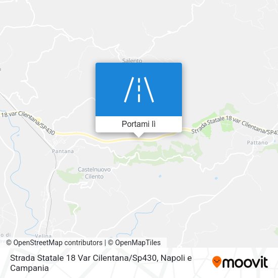 Mappa Strada Statale 18 Var Cilentana / Sp430
