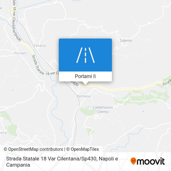 Mappa Strada Statale 18 Var Cilentana / Sp430