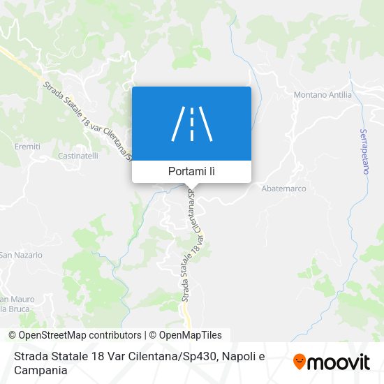 Mappa Strada Statale 18 Var Cilentana / Sp430