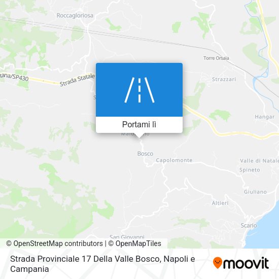 Mappa Strada Provinciale 17 Della Valle Bosco